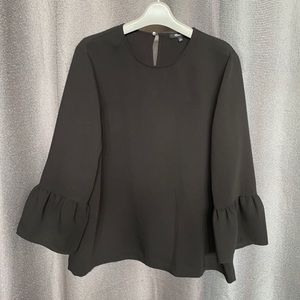 Madewell ruffle sleeve top size L